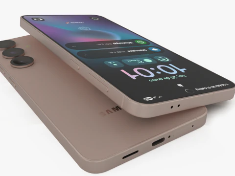 Samsung Galaxy S25 Plus Pinkgold 3D Model
