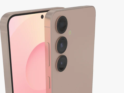 Samsung Galaxy S25 Plus Pinkgold 3D Model