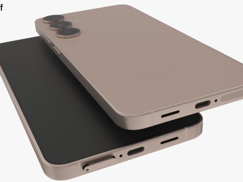 Samsung Galaxy S25 Plus Pinkgold Modèle 3D