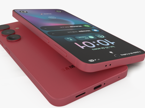Samsung Galaxy S25 Plus Coralred Modelo 3D