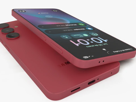 Samsung Galaxy S25 Plus Coralred 3D Model