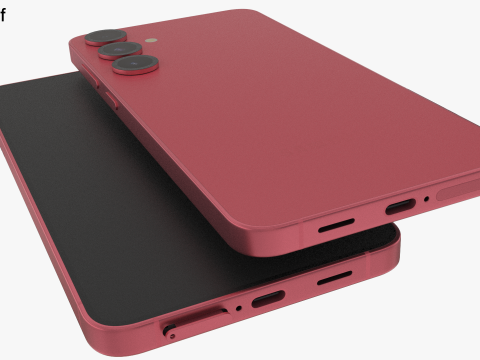 Samsung Galaxy S25 Plus Coralred Modelo 3D