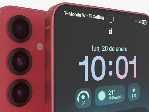 Samsung Galaxy S25 Plus Coralred 3D Model