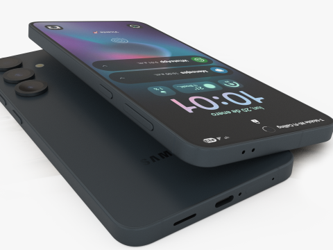 Samsung Galaxy S25 Plus Blueblack 3D Model