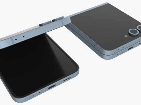 Samsung Galaxy Z Flip 6 Blue Modelo 3D