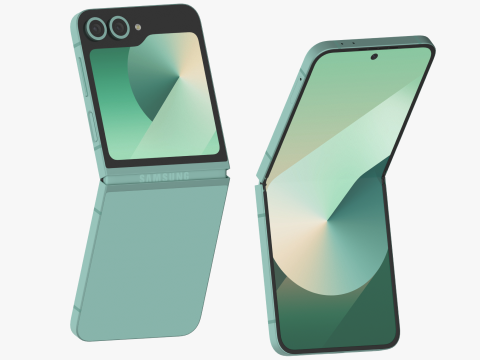 Samsung Galaxy Z Flip 6 Mint 3D Model