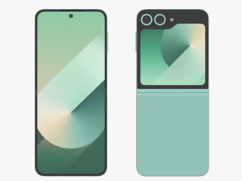 Samsung Galaxy Z Flip 6 Mint 3D Модель