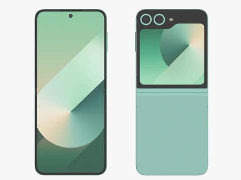 Samsung Galaxy Z Flip 6 Mint 3D Model
