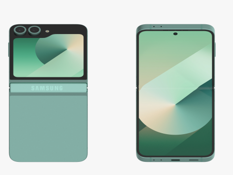 Samsung Galaxy Z Flip 6 Mint 3D Модель