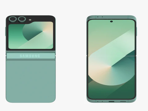 Samsung Galaxy Z Flip 6 Mint 3D Model