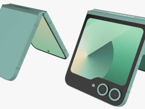 Samsung Galaxy Z Flip 6 Mint 3D Модель