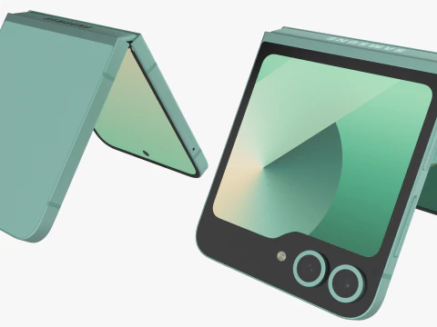 Samsung Galaxy Z Flip 6 Mint 3D Model