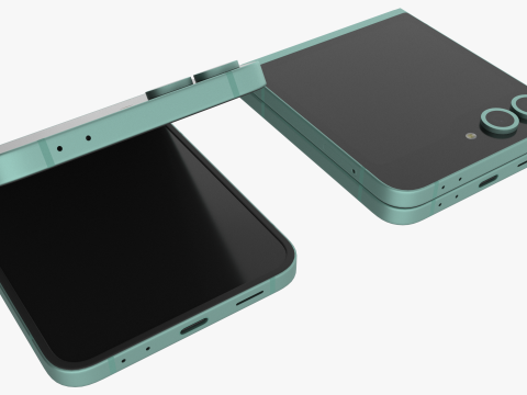 Samsung Galaxy Z Flip 6 Mint 3D Модель