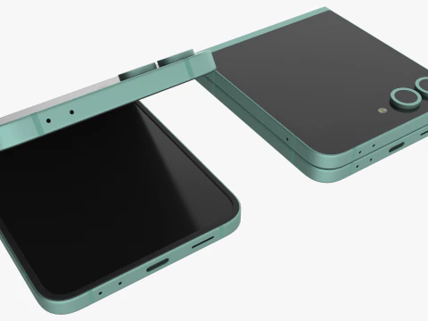 Samsung Galaxy Z Flip 6 Mint 3D Model