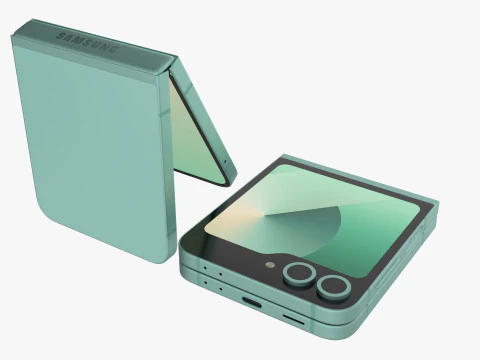 Samsung Galaxy Z Flip 6 Mint 3D Model