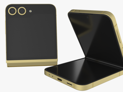 Samsung Galaxy Z Flip 6 Yellow 3D-Modell