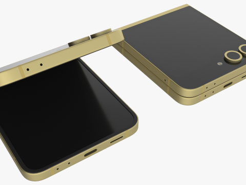 Samsung Galaxy Z Flip 6 Yellow 3D-Modell