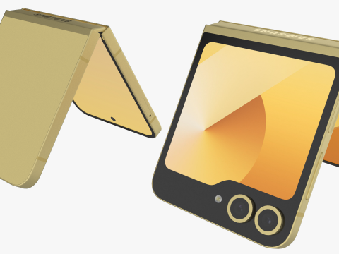 Samsung Galaxy Z Flip 6 Yellow 3D-Modell