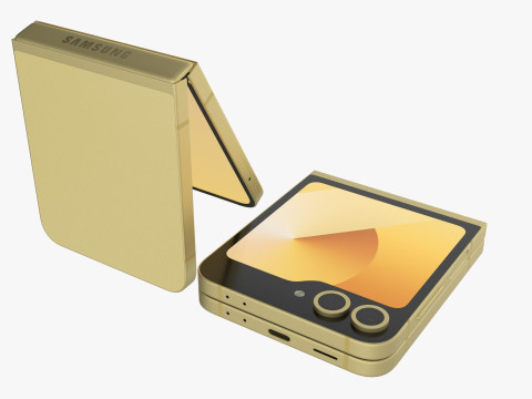 Samsung Galaxy Z Flip 6 Yellow 3D-Modell