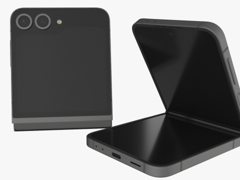 Samsung Galaxy Z Flip 6 Silvershadow 3D मॉडल