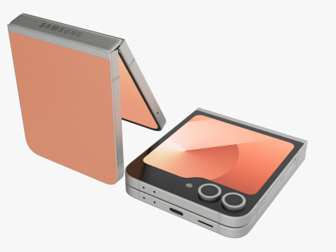 Samsung Galaxy Z Flip 6 Peach Modello 3D