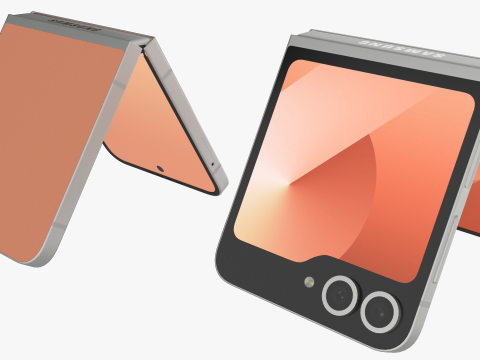Samsung Galaxy Z Flip 6 Peach Modello 3D