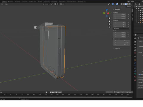 Samsung Galaxy Z Flip 6 Peach Modello 3D