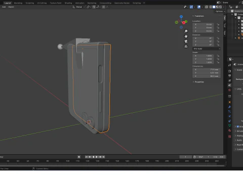Samsung Galaxy Z Flip 6 Peach 3D Model