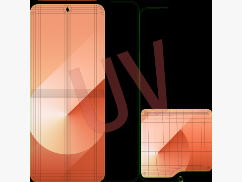Samsung Galaxy Z Flip 6 Peach Modello 3D