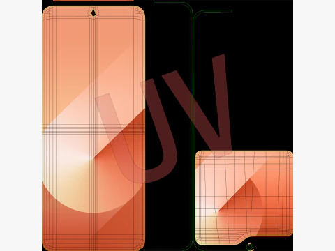 Samsung Galaxy Z Flip 6 Peach 3D Model