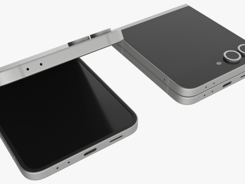 Samsung Galaxy Z Flip 6 White 3D 모델
