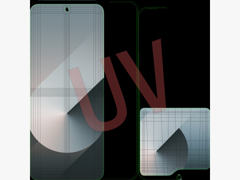 Samsung Galaxy Z Flip 6 White 3D 모델
