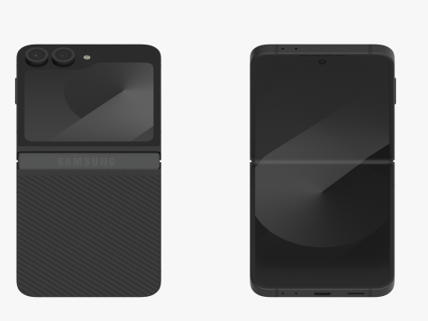 Samsung Galaxy Z Flip 6 Crafted Black Modelo 3D
