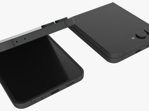 Samsung Galaxy Z Flip 6 Crafted Black Modelo 3D