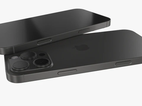 Apple iPhone 16 Pro Max Black Titanium 3D Model