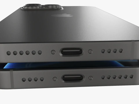 Apple iPhone 16 Pro Max Black Titanium 3D Model