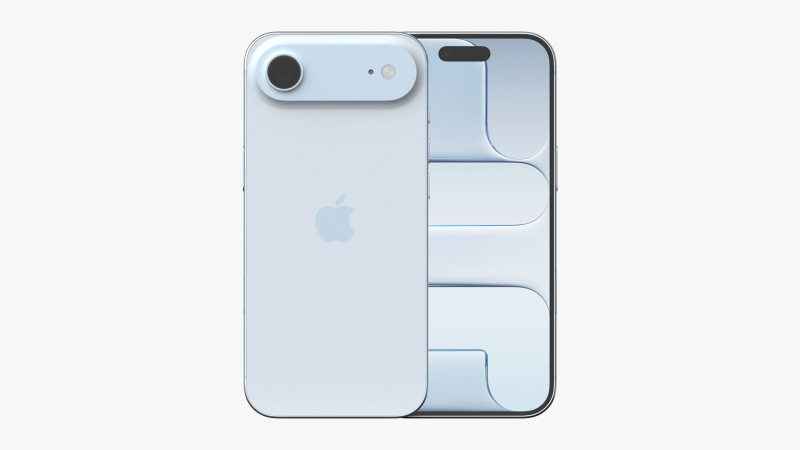 苹果 iPhone 空气 天蓝色 3D 模型 .c4d .max .obj .3ds .fbx .stl .blend