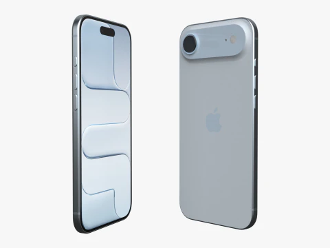 Apple iPhone Air Sky Blue 3D Model