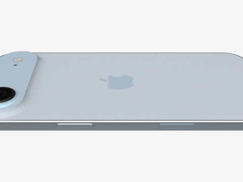 苹果 iPhone 空气 天蓝色 3D 模型