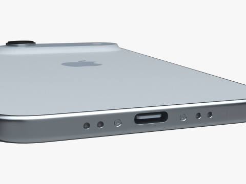 苹果 iPhone 空气 天蓝色 3D 模型