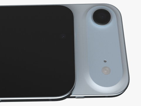 苹果 iPhone 空气 天蓝色 3D 模型