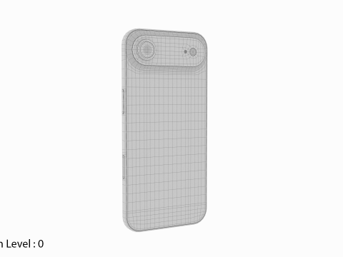 苹果 iPhone 空气 天蓝色 3D 模型