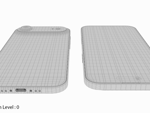 苹果 iPhone 空气 天蓝色 3D 模型