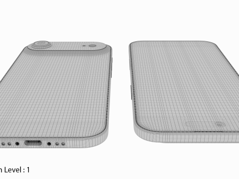 苹果 iPhone 空气 天蓝色 3D 模型