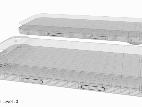 苹果 iPhone 空气 天蓝色 3D 模型
