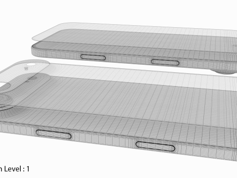 苹果 iPhone 空气 天蓝色 3D 模型