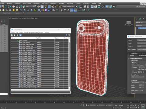 苹果 iPhone 空气 天蓝色 3D 模型