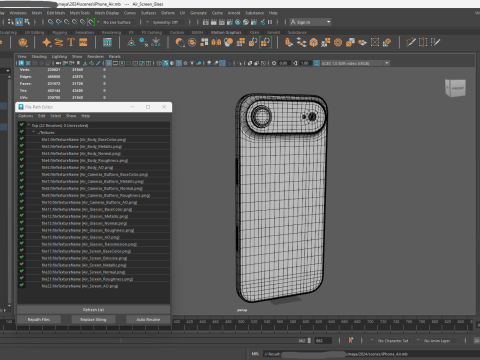 苹果 iPhone 空气 天蓝色 3D 模型