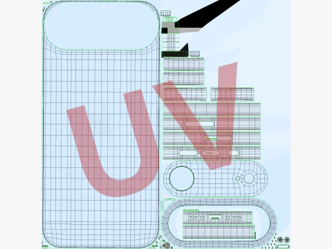 Apple iPhone Air Sky Blue 3D Model