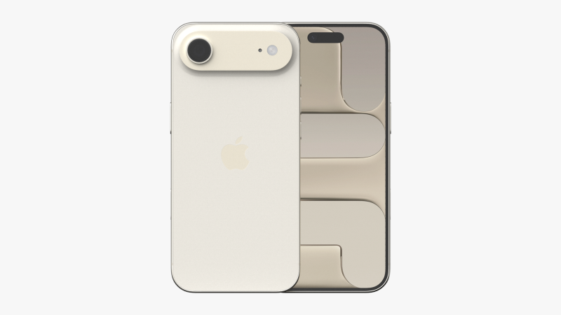 Apple iPhone Air Emas Muda Model 3D .c4d .max .obj .3ds .fbx .stl .blend